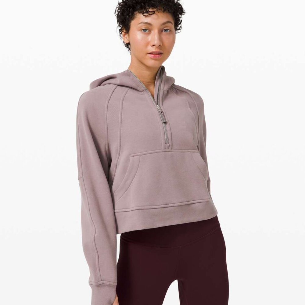 Lululemon Scuba Oversized Half-Zip Hoodie Purple XS/S